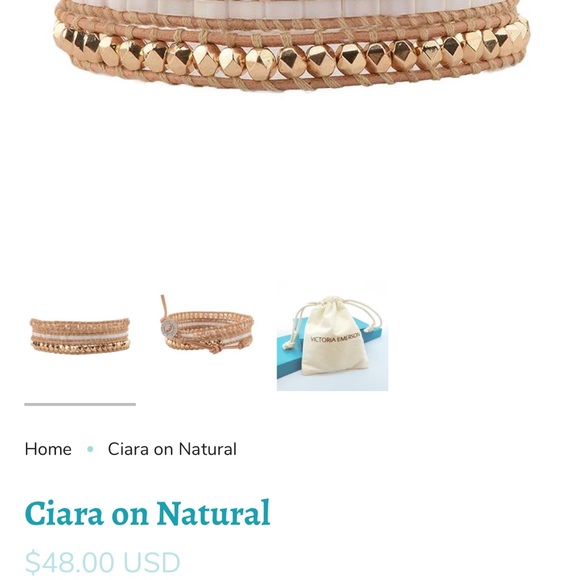 Victoria Emerson Bracelet Wrap Ciara on Natural - Picture 5 of 6